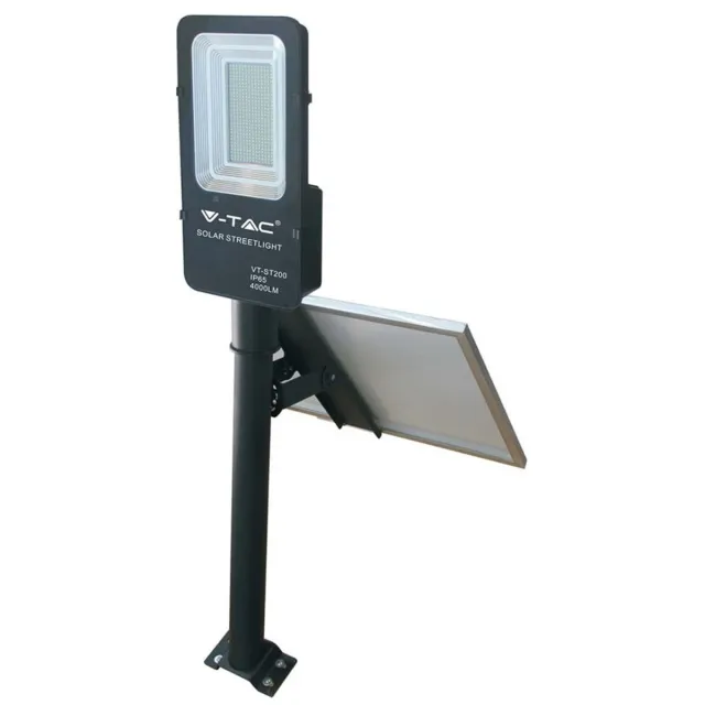 V-TAC VT-ST200 Solar Straatlantaarn - IP65 Waterdicht - 4000 Lumen - 4000K