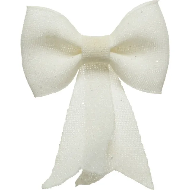 Decoris Witte hangende strik van 12 x 14 cm