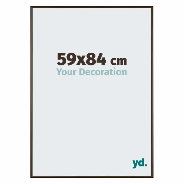 yd. Your Decoration - Fotolijst 59x84 cm - Aluminium - Walnoot Structuur - New York