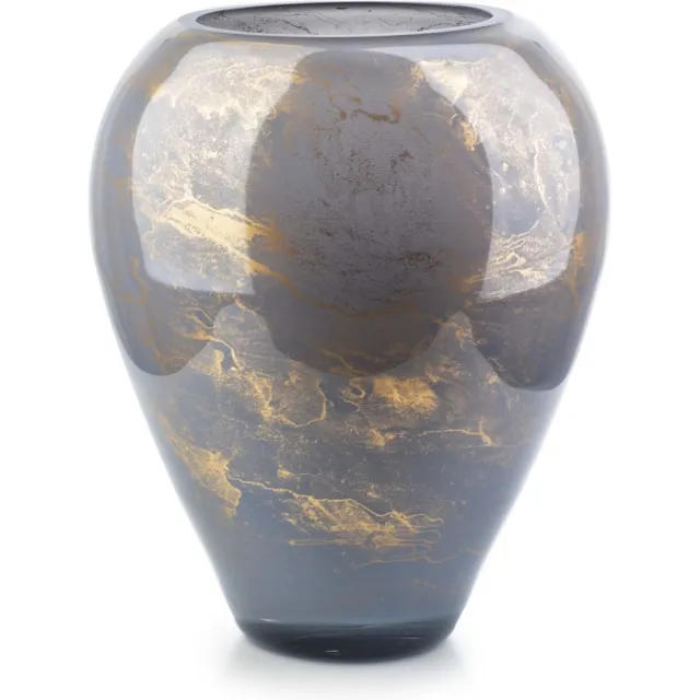 Terroso Vaas Grijs Marmer - Hoogte 33 cm