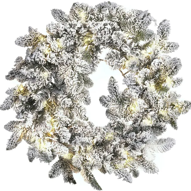 Beliani SUNDO - Krans - Wit - Synthetisch materiaal