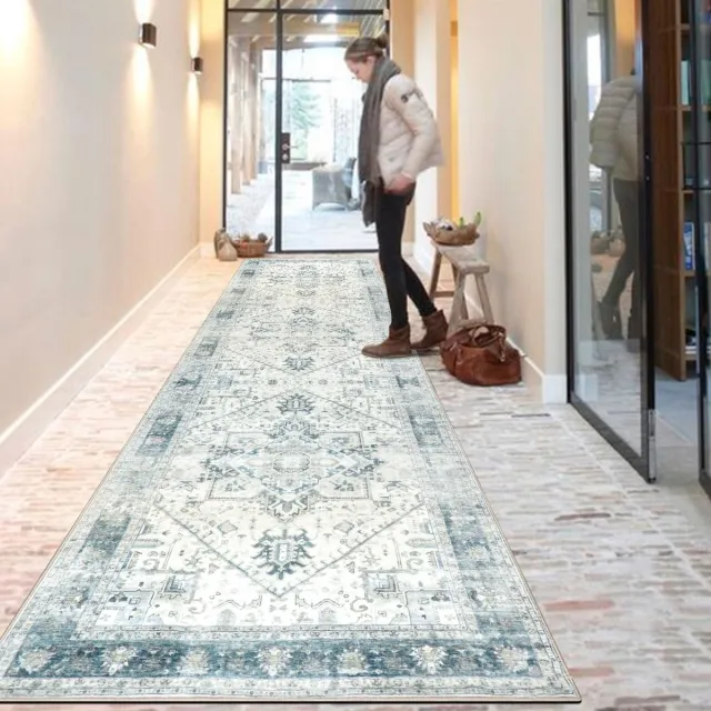 Ibenzoa Retro Wafelpers Tapijt - Zachte Textiel, Gemakkelijk Reinigbaar, Antislip Ondersteuning beige