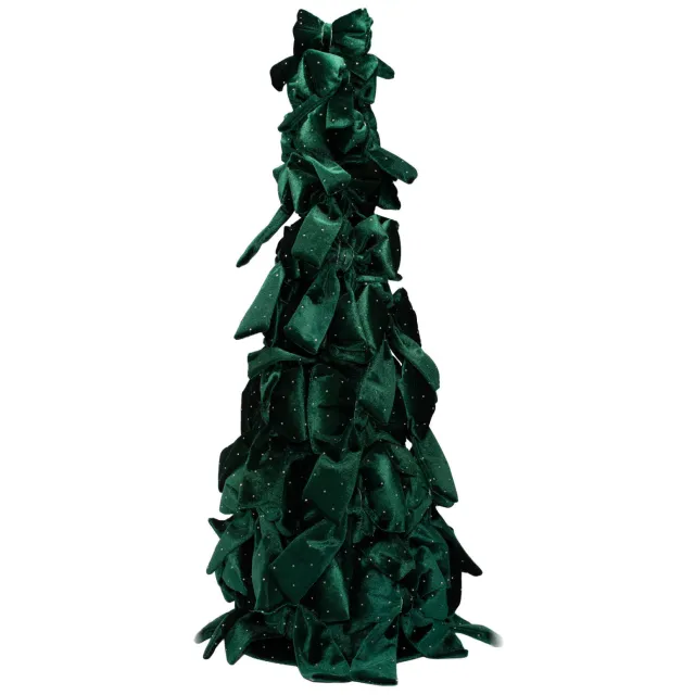 Vondels boom met strikken en diamenten (groen) (60 cm)