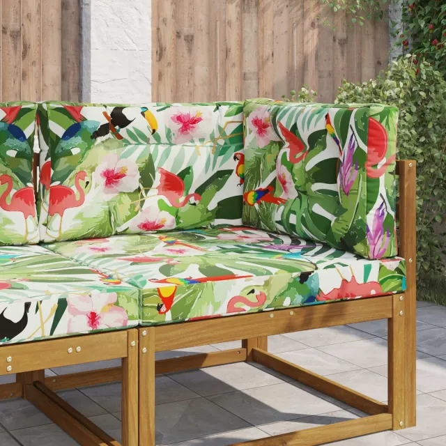 vidaXL Buiten bankkussen Stof Meerkleurig 80 x 80 cm