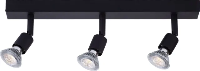 Fantasia RUNE 3L PLAFONDSPOT ZWART LED 4.3W DIMBAAR 3X GU10 BALK