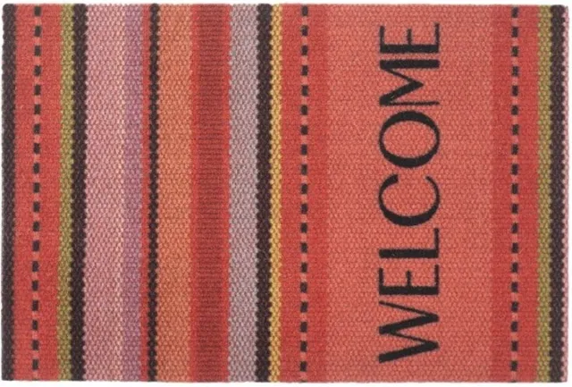 MD-Entree MD Entree - Deurmat - Schoonloopmat - Impression - Woven Stripes Red - 40 x 60 cm Meerkleurig