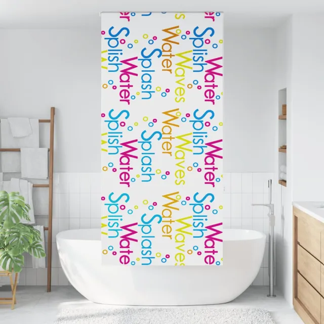 vidaXL Doucherolgordijn 110x240 cm stofbreedte 106 cm Meerkleurig