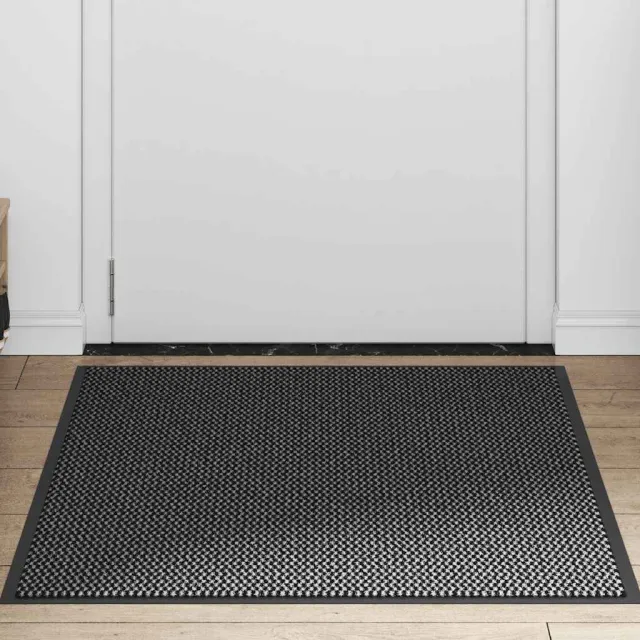 vidaXL Deurmat 90x120 cm antracietkleurig Anthraciet