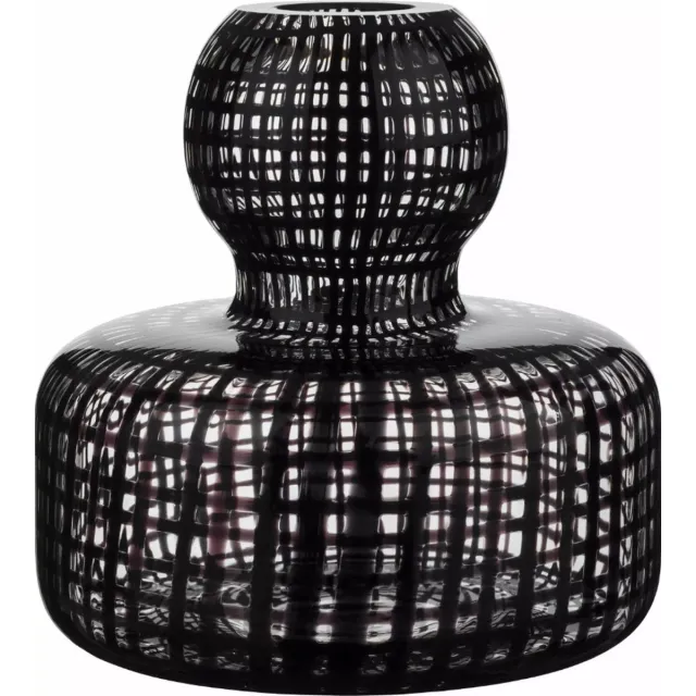 Marimekko FILIGREE - Vaas - Helder/Zwart Zwart en Transparant