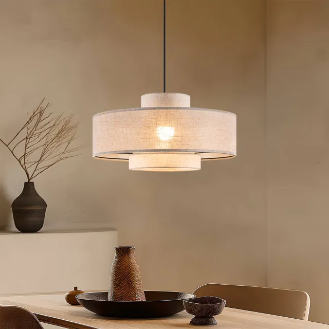 NOUS Living hanglamp Daniel (Ø50 cm) Naturel