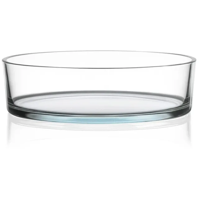 PureWorld Glazen Schaal voor Kaarsenzand Ø29 cm – Ronde Decoratieve Schaal Clara – Transparant Transparant (29cm)