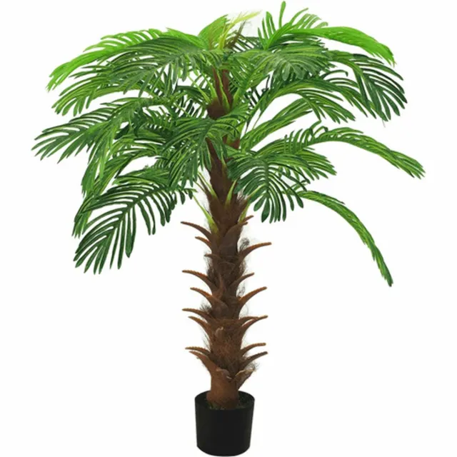 vidaXL Kunstplant - met - pot - cycaspalm - 140 - cm - groen