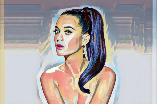 Passionforart.eu Katy Perry 1-1 - Poster - 70 x 100 cm zwart