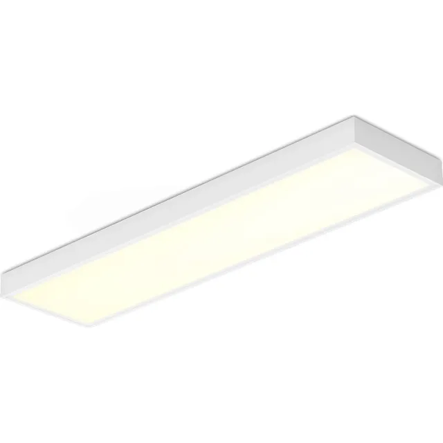 HOFTRONIC Opbouw LED Paneel - 30x120 cm - 36 Watt - 4860lm (135lm/W) - 3000K warm wit - 1-10V Dimbaar - Flikkervrij - UGR22 - 5 jaar garantie