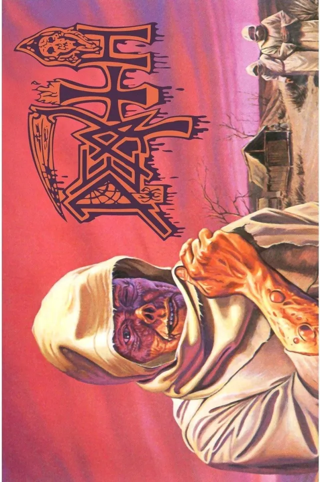 Rock Off Death - Leprosy Textiel Poster - Multicolours