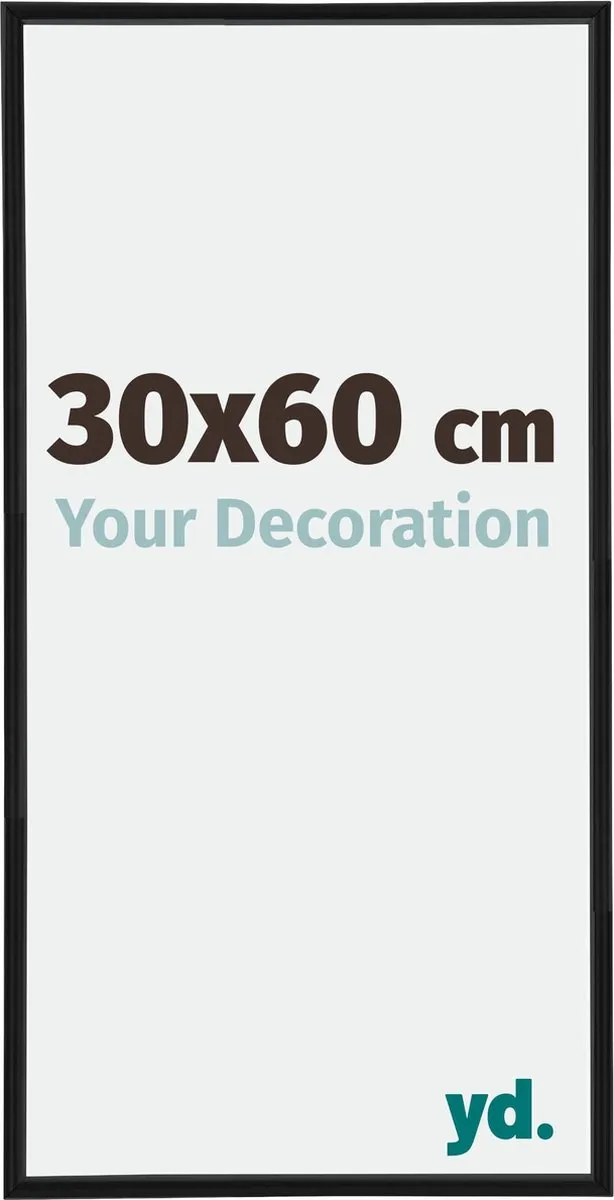 yd. Your Decoration - Fotolijst 30x60 cm - Kunststof - Zwart Mat - Annecy