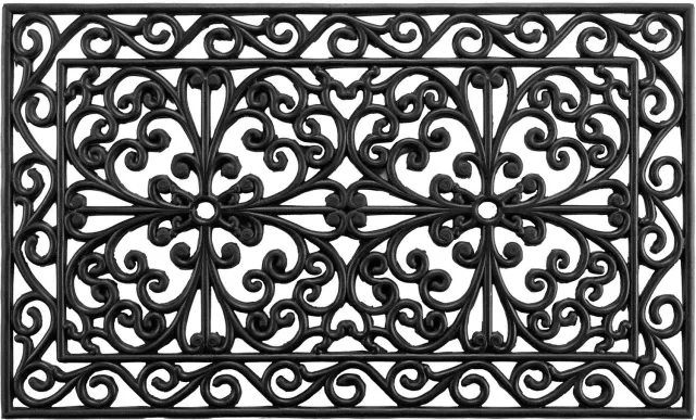 Douceur d intérieur Douceur d'intérieur - Rubberen deurmat, buiten, 45 x 75 cm, SINTRA Zwart