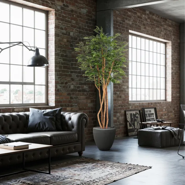 maxifleur Kunstplanten Murraya Kunstboom Deluxe 210cm in pot Groen