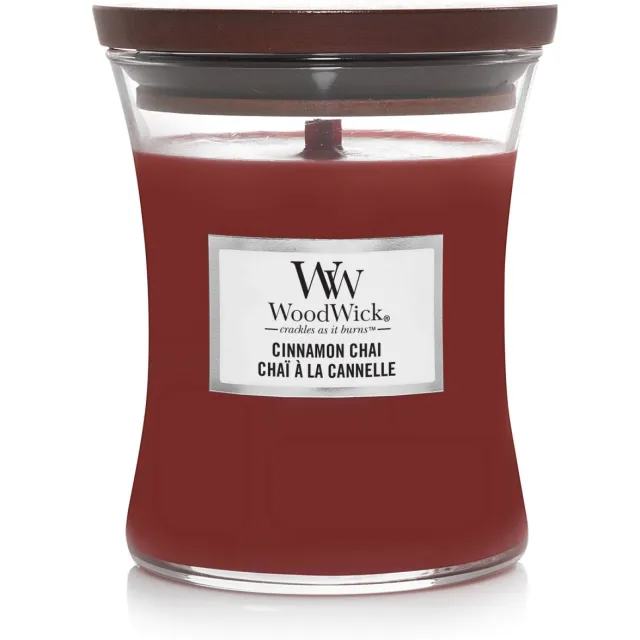 Woodwick geurkaars Cinnamon Chai Medium