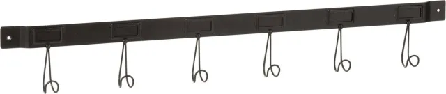J-Line kapstok 6 Haken - metaal - zwart - large