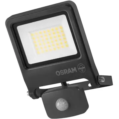 Osram Breedstraler Endura Flood - Grijs - 30w - Koel Wit - Ip44 - Met Bewegingssensor Donkergrijs