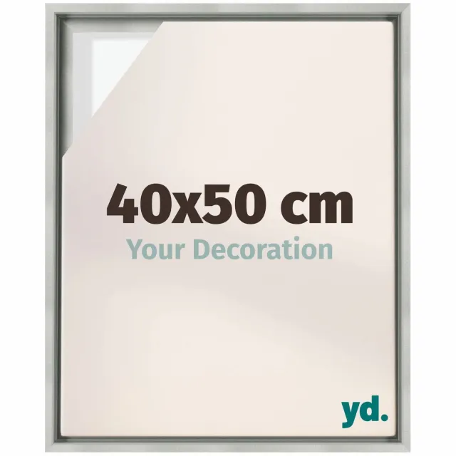 yd. yd, Baklijst 40x50 cm Zilver Mat - Lijst voor Canvasdoek - MDF Lyon