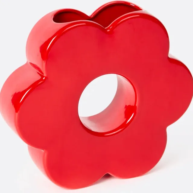 Doiy Daisy Vaas Rood
