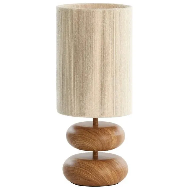 Light & Living tafellamp DANIALO (Ø22x50,5 cm) Crème, touw crème