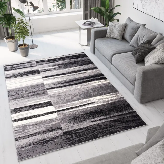 Tapiso Dream Vloerkleed Grijs Laagpolig Modern Woonkamer Tapijt Maat- 160x220 Grijs 2