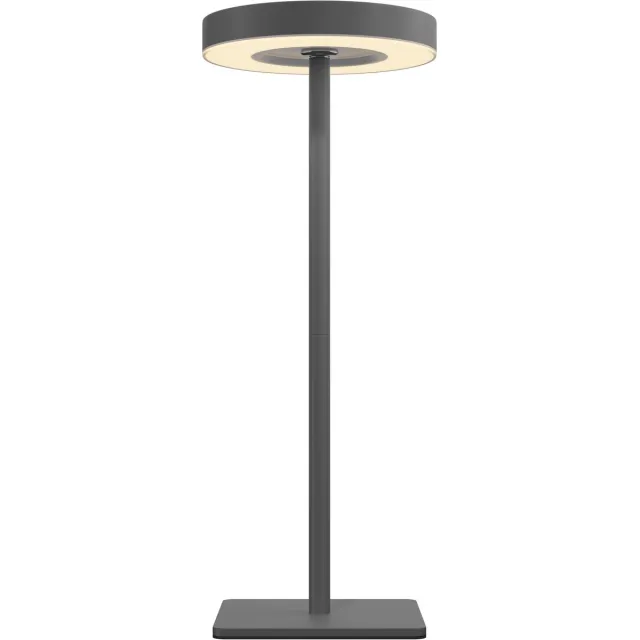 Nook Oplaadbare tafellamp - Donkergrijs - Draadloos - LED & 3 lichtstanden - Bureaulamp of nachtlampje