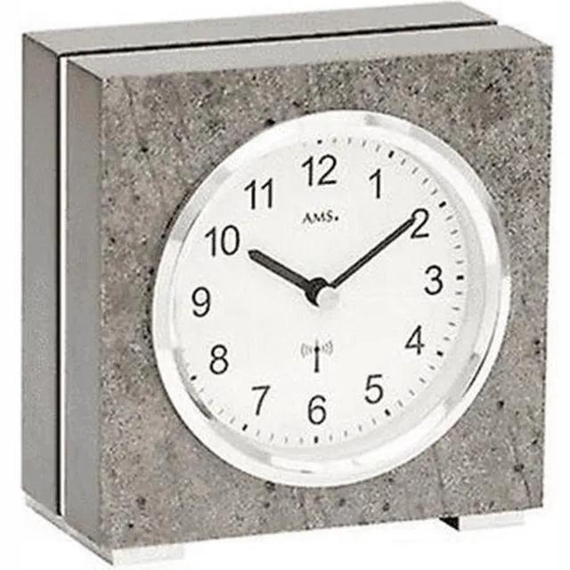 AMS Tafelklokken radiogestuurd AMS - 5156 zilver
