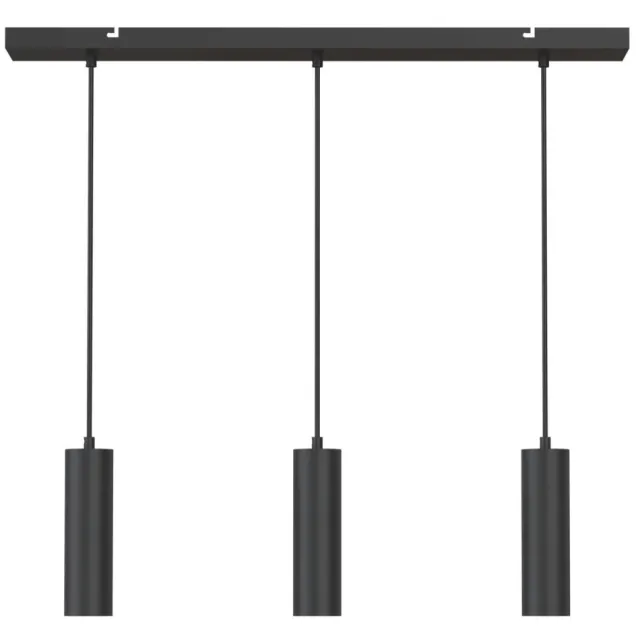 Calex pendel 3L Balk GU10 220-240V Zwart