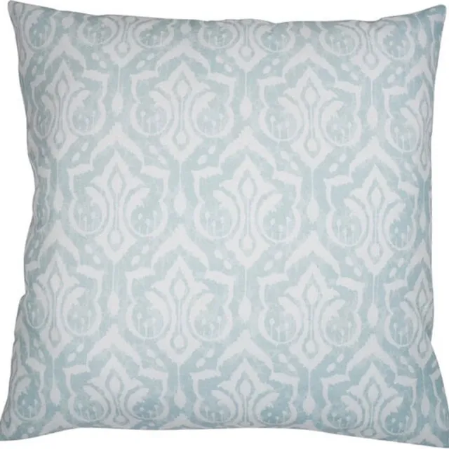 Linen & More Ikat Kussen | 45 X 45 | Sierkussen Voor Woonkamer Of Slaapkamer Blauw