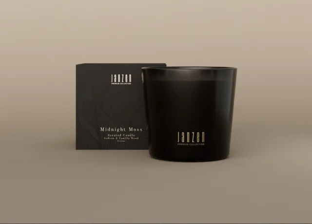 Janzen Scented Candle Midnight Moss black
