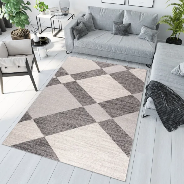 Tapiso Sari Vloerkleed Tapijt Woonkamer Donkergrijs donker grijs 3
