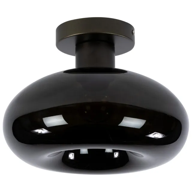 Nest of Nora Plafondlamp Lume - Ronde glazen kap - Sienna bruin