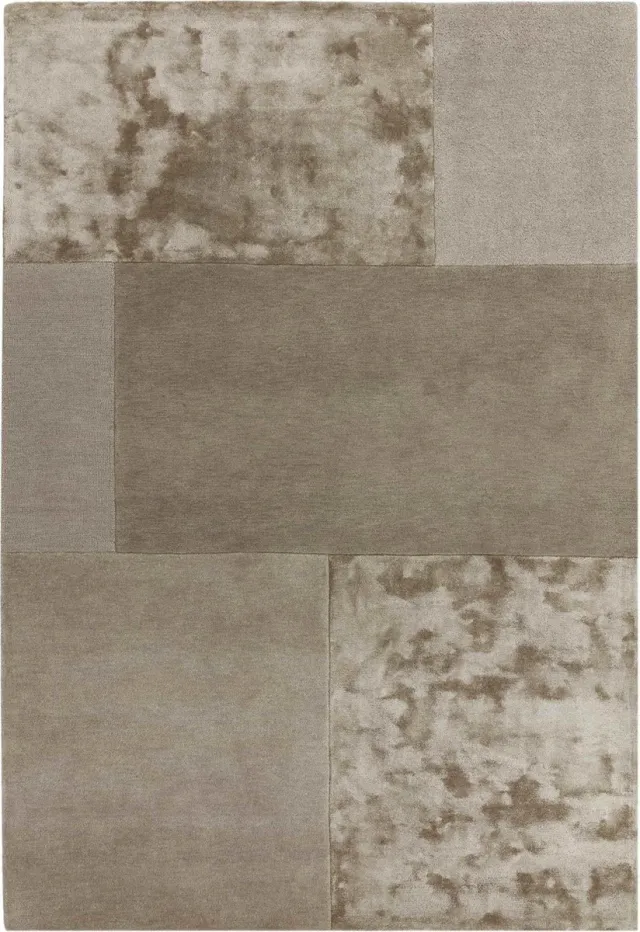 Eazy Living Easy Living - tate-tonal-textures-Rug-Smoke Vloerkleed - 200x290 - Rechthoek - Laagpolig Tapijt - Modern - Taupe