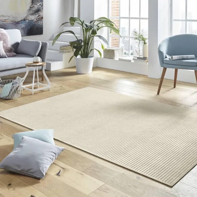 Mint rugs Modern effen vloerkleed Hazel - crème 160x230