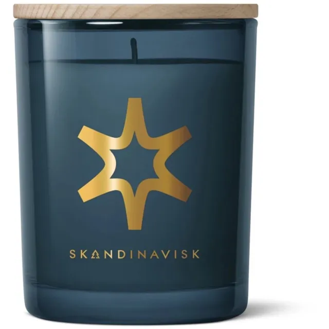 Skandinavisk Stjärna geurkaars 200gr - 50u Gold special edition blauw