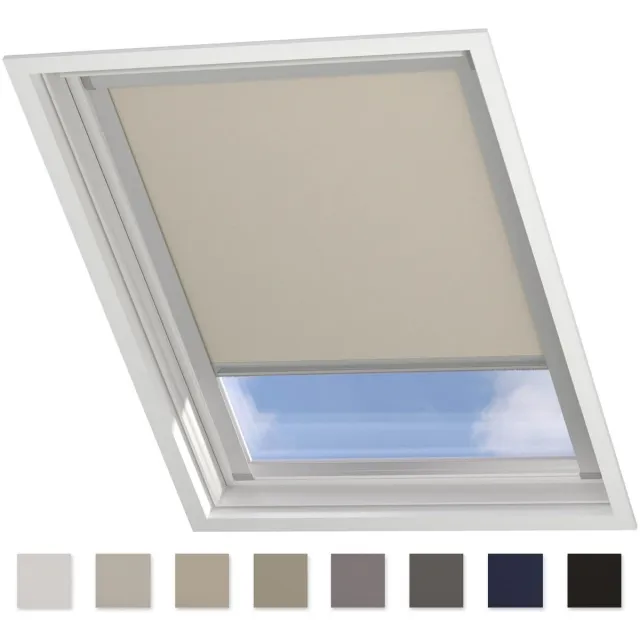 DTCH Dakraam Rolgordijn Verduisterend - Trend - Sand - voor VELUX: