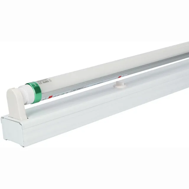 HOFTRONIC LED TL armatuur 120cm - T8 fitting - flikkervrij - 6000K Daglicht wit licht - 18W 2880lm (160lm/W) vervangt 42 Watt - 5 jaar garantie