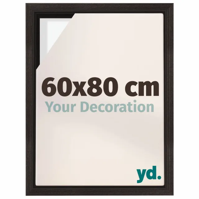 yd. yd, Baklijst 60x80 cm Eiken Donker - Lijst voor Canvasdoek - MDF Lyon