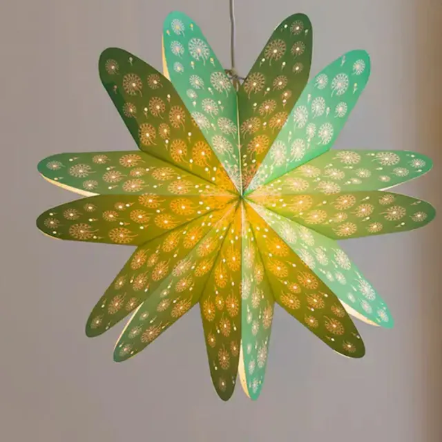 Konstsmide Papieren Hang Ster - Licht Groen - Doorsnede 50cm