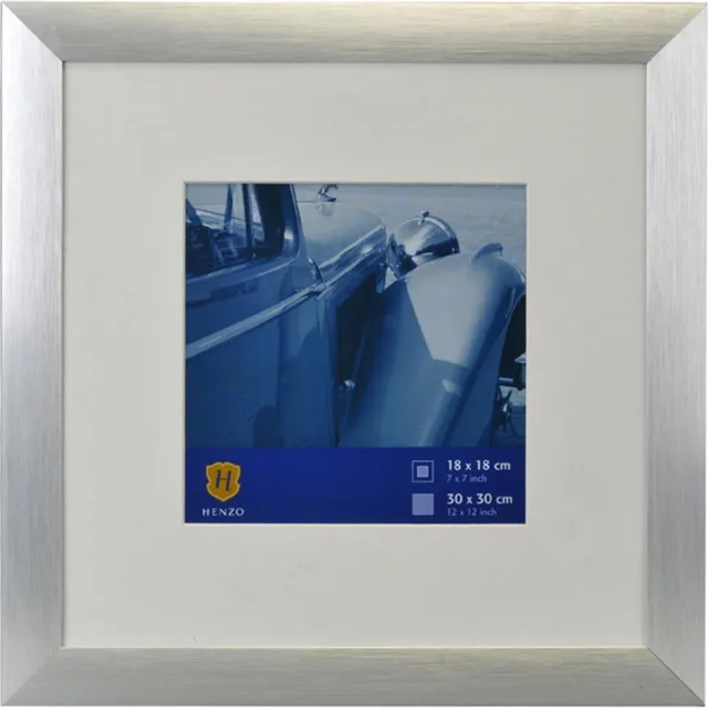 Henzo Fotolijst - Henzo - Luzern - Fotomaat 30x30 cm - Zilver