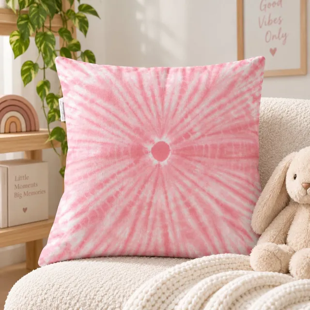 Unique Living sierkussenhoes - 3 stuks - kussenhoesje - kussenhoes - wit - oude roze - 45 x 45 cm - met rits oudroze - zacteroze - wit