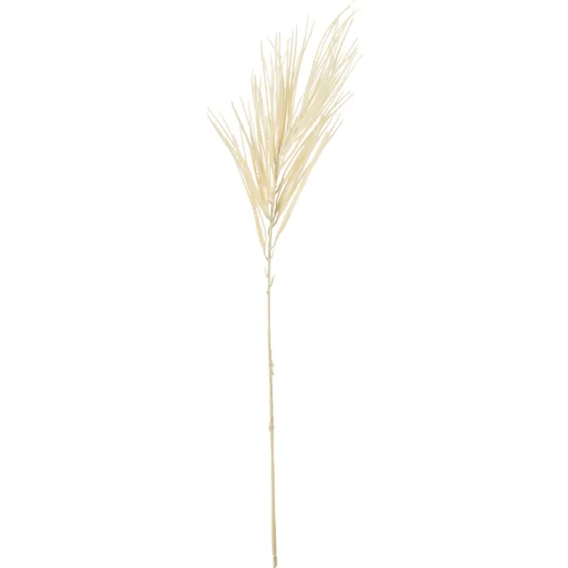 J-Line decoratie tak Tarwe - kunststof - creme/wit