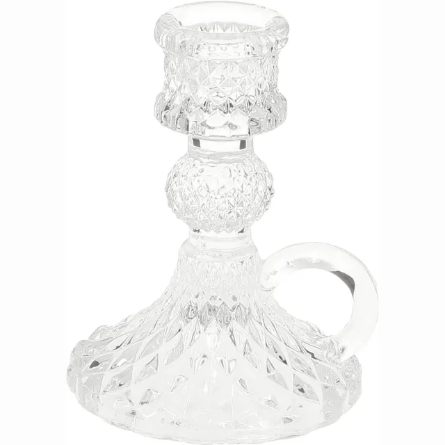 Decoris Kandelaar blaker Kristal glas 40cm transparant
