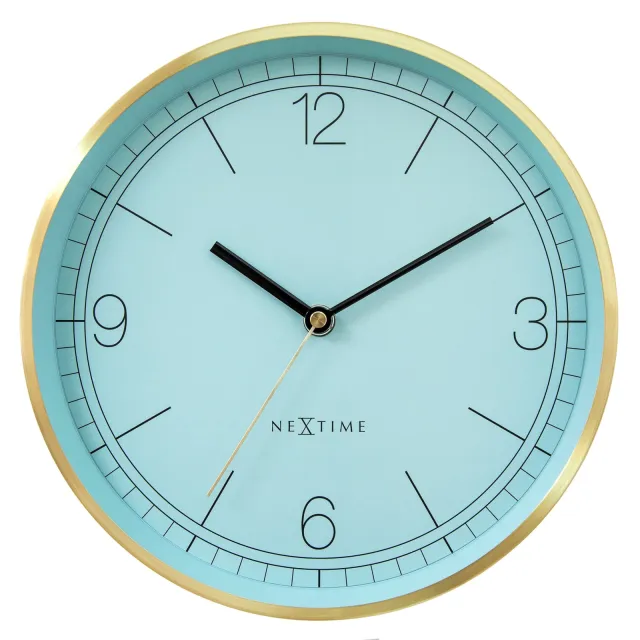 NeXtime Clocks NeXtime Bolero wandklok 25 cm in 4 kleuren - Turquoise, foto 2