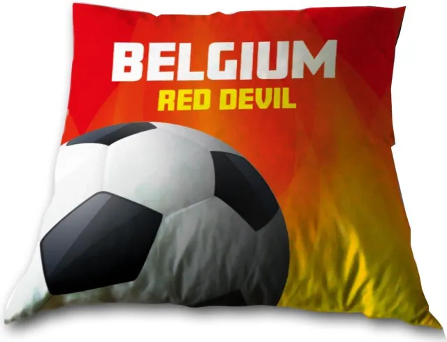 Belgium Sierkussen - 33 x 33 cm - Rood Multi