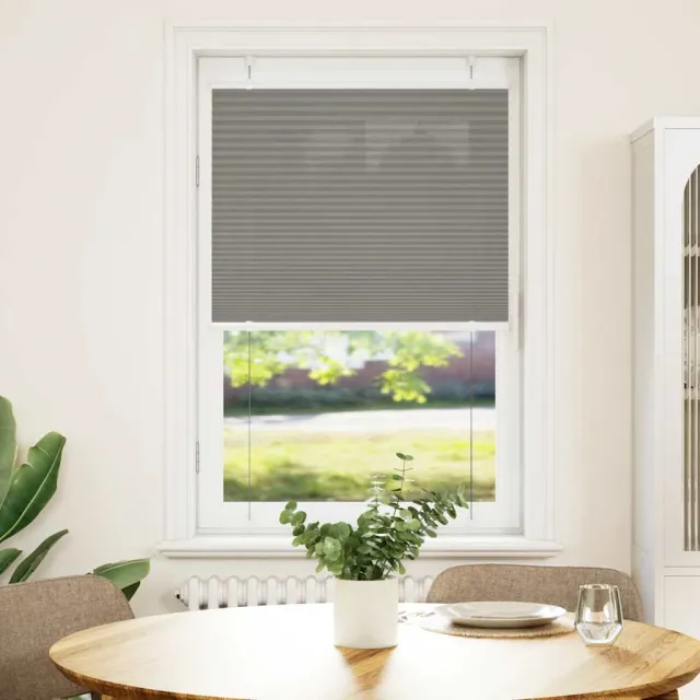 vidaXL Plissé rolgordijn 70x100 cm stofbreedte 69,4 cm antraciet Anthraciet